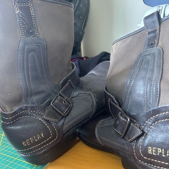 Vintage Replay Footwear leather moto / riding boots - Picture 15 of 15